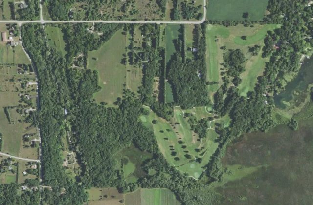 Eagle Springs Golf Resort from the air. Aerial imagery USGS, domaine public.