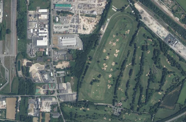 Golf Bluegreen Niort-Romagné vu du ciel. Orthophotographie IGN, Licence ouverte Etalab.