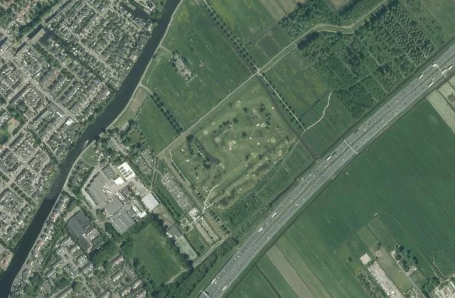 Golfpark De Star vanuit de lucht. Luchtfoto PDOK / Kadaster, licence ouverte.