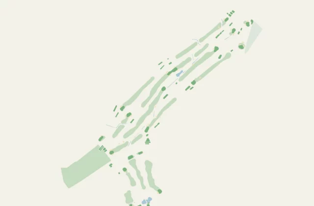 Layout of Longridge Golf Club from OpenStreetMap survey data (ODbL licence).