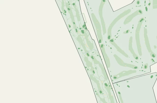 Layout of Western Gailes Golf Club from OpenStreetMap survey data (ODbL licence).
