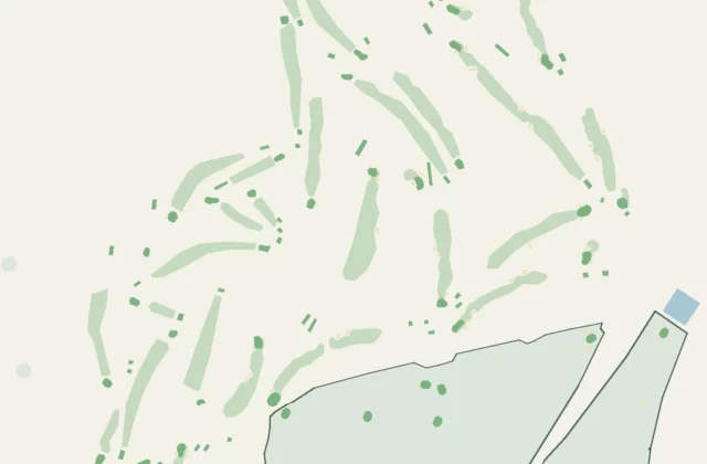 Layout of Worthing Golf Club from OpenStreetMap survey data (ODbL licence).